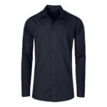 Men`s Poplin Shirt Long Sleeve - Hemd - Navy