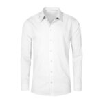 Men`s Poplin Shirt Long Sleeve - Hemd - Weiß