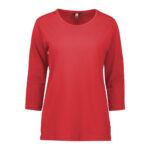 ID Woman PRO Wear 3-4-arm Shirt - Rot