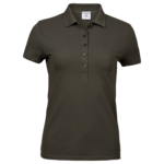 Woman Tee Luxury stretch Polo - Olive