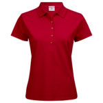 Woman Tee Luxury stretch Polo - Rot